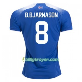 Billige Fotballdrakter Island B.Bjarnason 8 VM 2018 Hjemmedraktsett